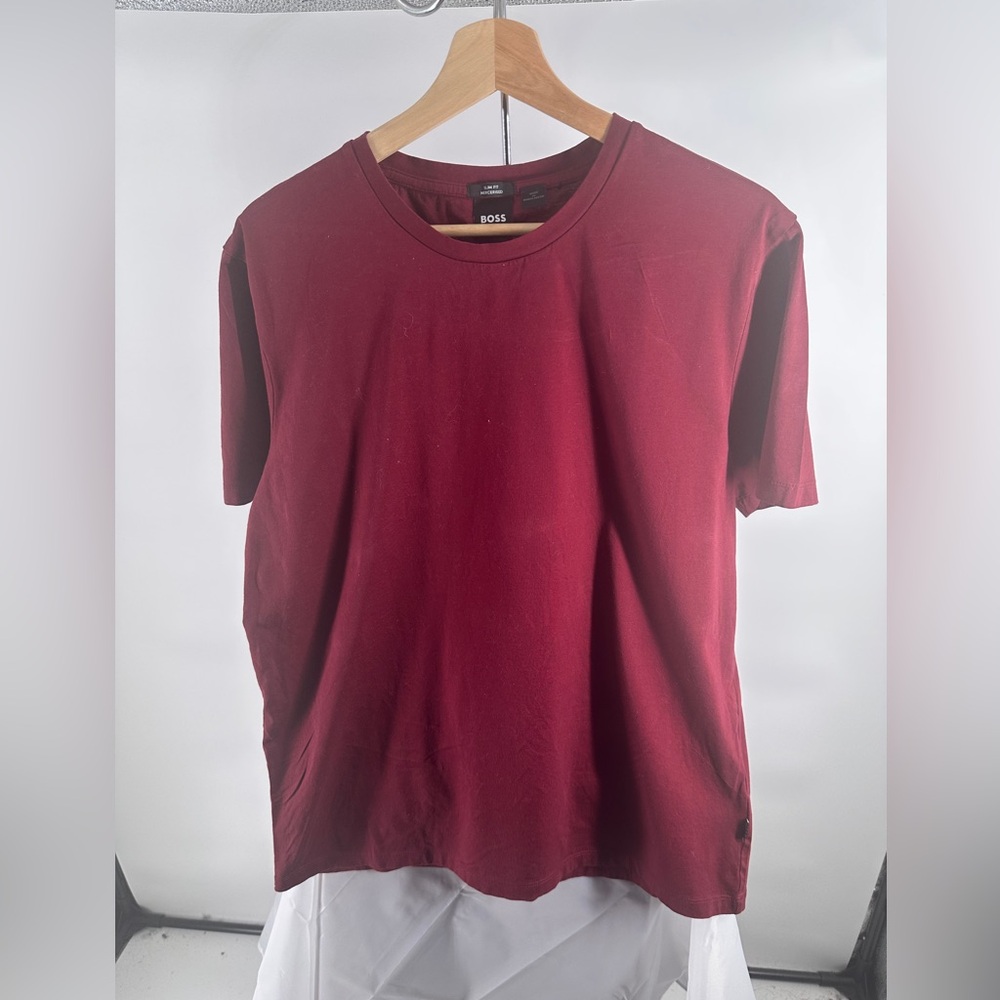 Boss slim fit red tshirt